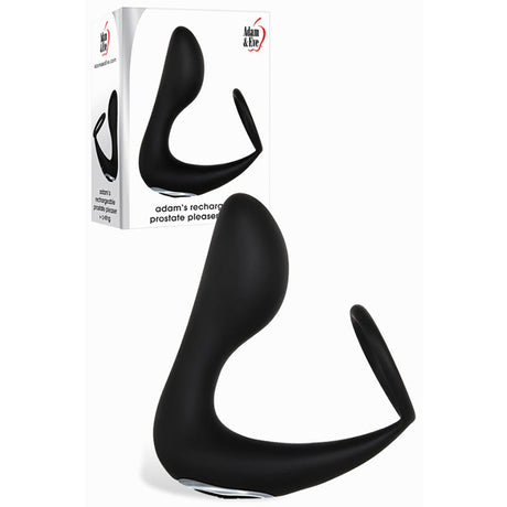 Buy Adam & Eve Adam's Rechargeable Prostate Pleaser & C - Ring - Black USB Rechargeable Anal Plug with Cock Ring – Naughtyhut NZ sex toys online. Discreet delivery & top brands.