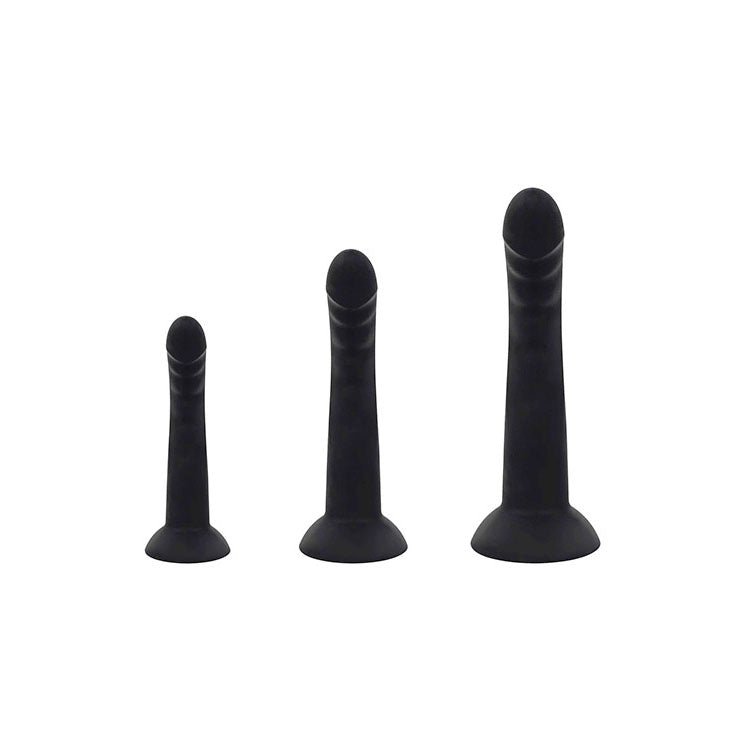 Adam & Eve ADAMS RIDGED TRIO - Black Anal Training Kit - Set of 3 Sizes – Sex toys NZ by Naughtyhut. Discreet delivery nationwide.