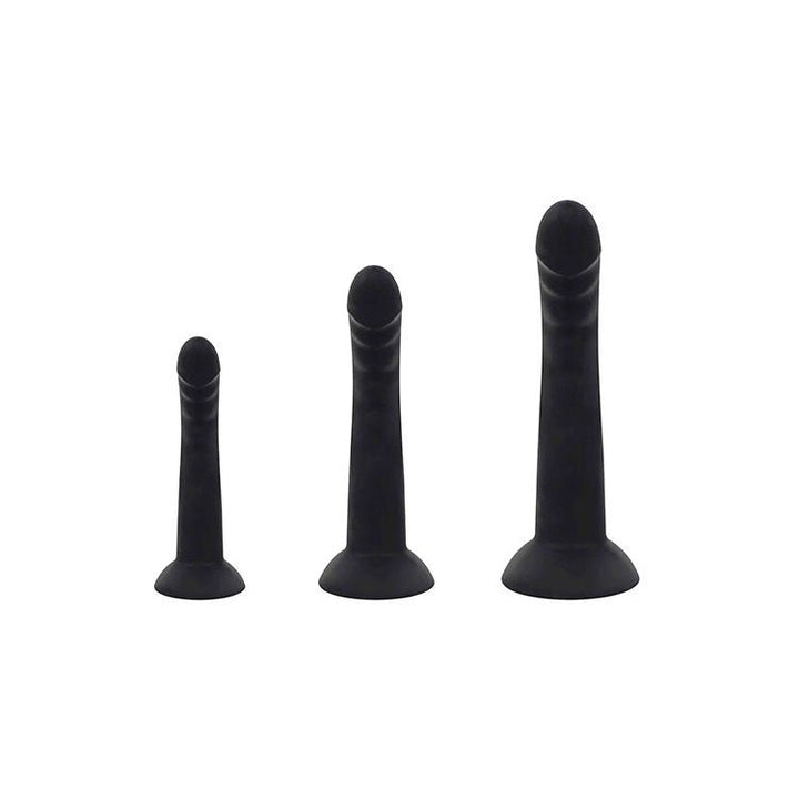 Adam & Eve ADAMS RIDGED TRIO - Black Anal Training Kit - Set of 3 Sizes – Sex toys NZ by Naughtyhut. Discreet delivery nationwide.