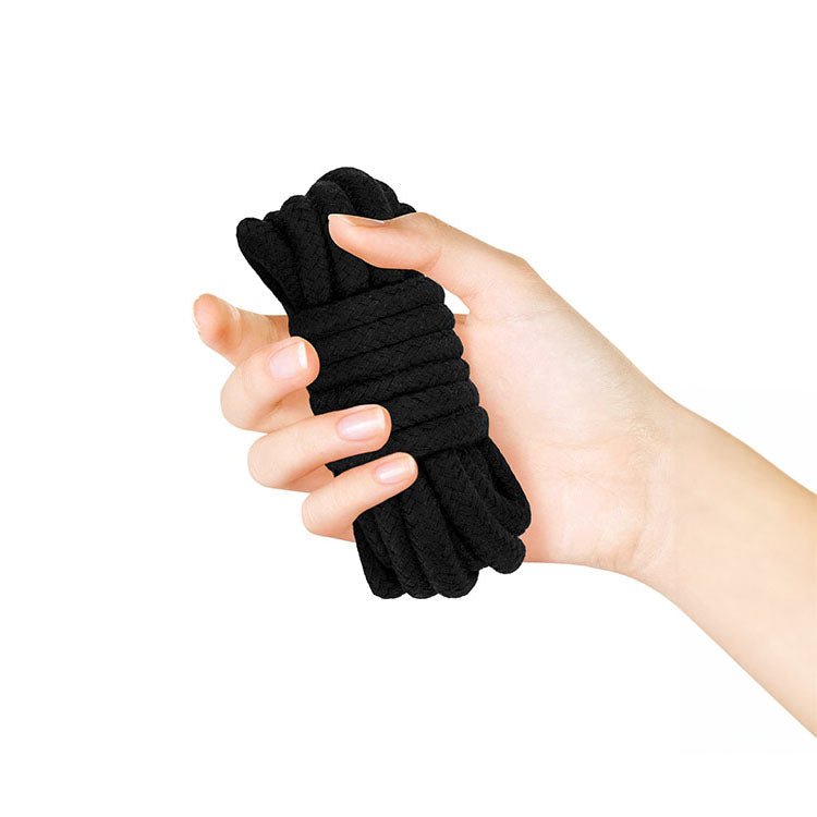 Adam & Eve BONDAGE ROPE - 4.5 metre (15 feet) - Black Bondage Rope - 4.5 metre Length – Sex toys NZ by Naughtyhut. Discreet delivery nationwide.