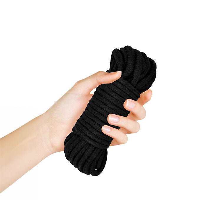 Buy Adam & Eve BONDAGE ROPE - 9 metre (30 feet) - Black Bondage Rope - 9 metre Length – Naughtyhut NZ sex toys online. Discreet delivery & top brands.