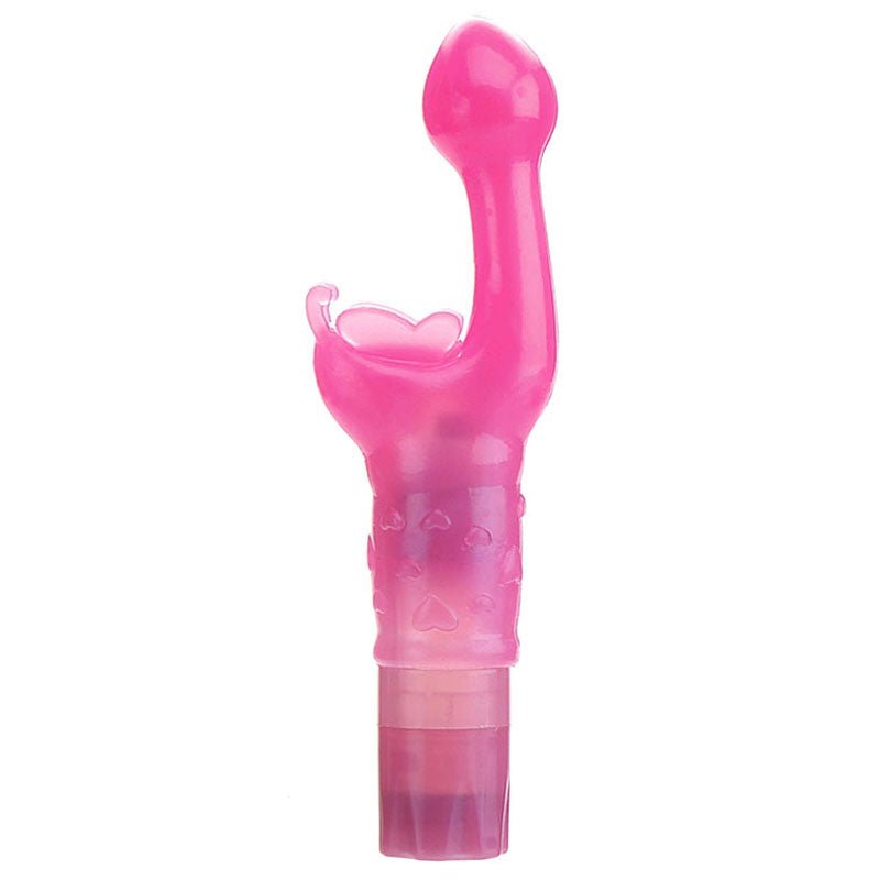 Buy Adam & Eve Butterfly Kiss - Pink 18 cm Vibrator – Naughtyhut NZ sex toys online. Discreet delivery & top brands.