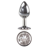 Buy Adam & Eve Clear Gem Anal Plug - Medium - Metallic 8.2 cm Medium Butt Plug with Clear Gem Base – Naughtyhut NZ sex toys online. Discreet delivery & top brands.