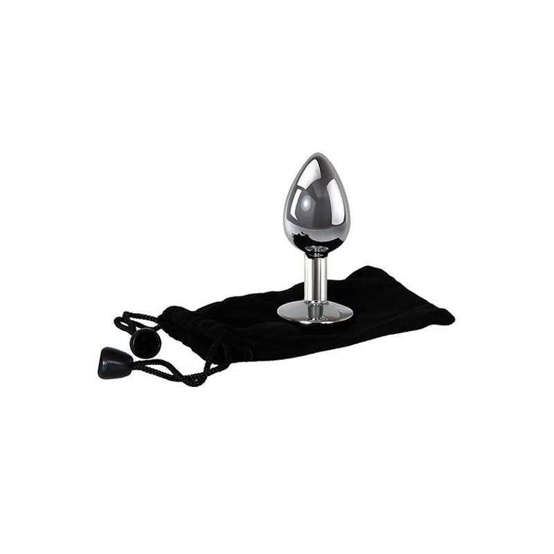 Buy Adam & Eve Clear Gem Anal Plug - Medium - Metallic 8.2 cm Medium Butt Plug with Clear Gem Base – Naughtyhut NZ sex toys online. Discreet delivery & top brands.