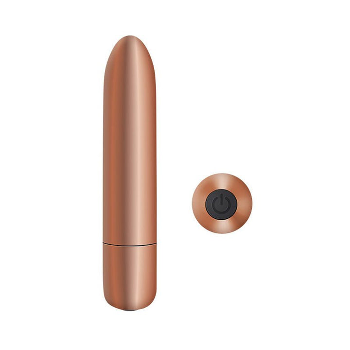 Adam & Eve COPPER CUTIE Rechargeable Bullet - Copper 10 cm USB Rechargeable Bullet – Sex toys NZ by Naughtyhut. Discreet delivery nationwide.