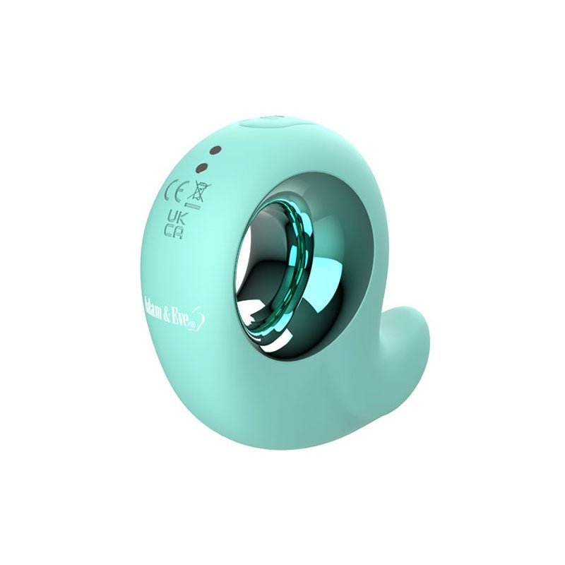 Adam & Eve CURVY CUTIE PLEASURE COMBO - Teal USB Rechargeable Tapping Stimulator – Sex toys NZ by Naughtyhut. Discreet delivery nationwide.