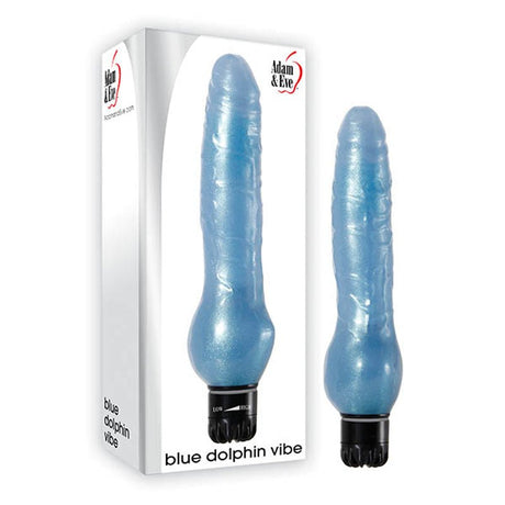 Buy Adam & Eve Blue Dolphin Vibe - Blue 21.6 cm (8.5'') Vibrator – Naughtyhut NZ sex toys online. Discreet delivery & top brands.