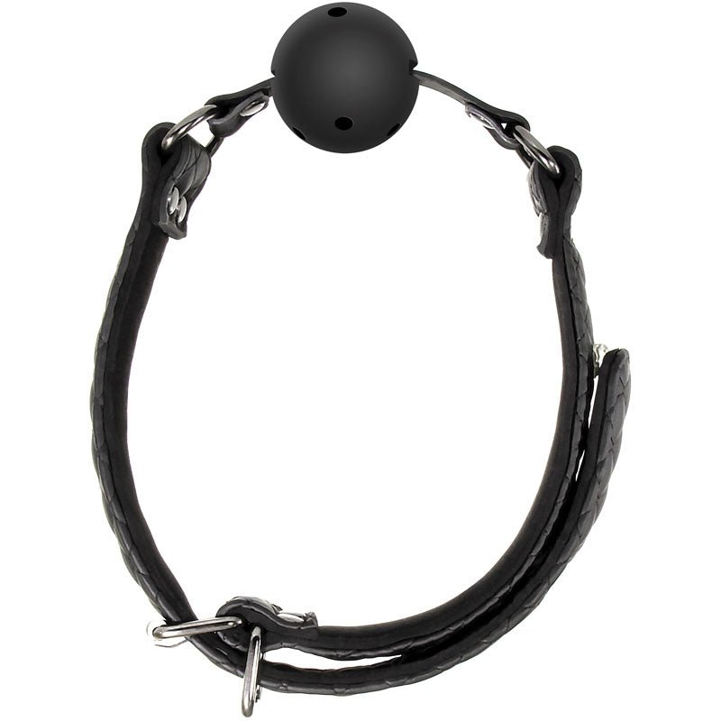 Buy Adam & Eve Eve's Fetish Dreams Ball Gag - Black Mouth Restraint – Naughtyhut NZ sex toys online. Discreet delivery & top brands.