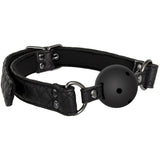 Buy Adam & Eve Eve's Fetish Dreams Ball Gag - Black Mouth Restraint – Naughtyhut NZ sex toys online. Discreet delivery & top brands.