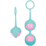Buy Adam & Eve Eve's Kegel Training Set - Teal/Pink Kegel Trainers - Set of 2 – Naughtyhut NZ sex toys online. Discreet delivery & top brands.