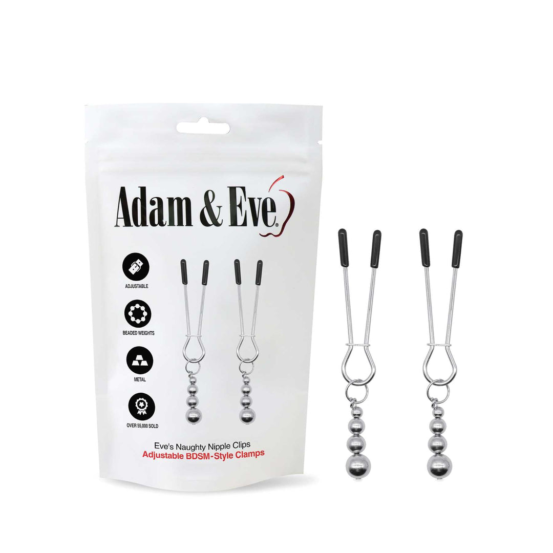 Adam & Eve Eve's Naughty Nipple Clips - Set of 2 – Sex toys NZ by Naughtyhut. Discreet delivery nationwide.