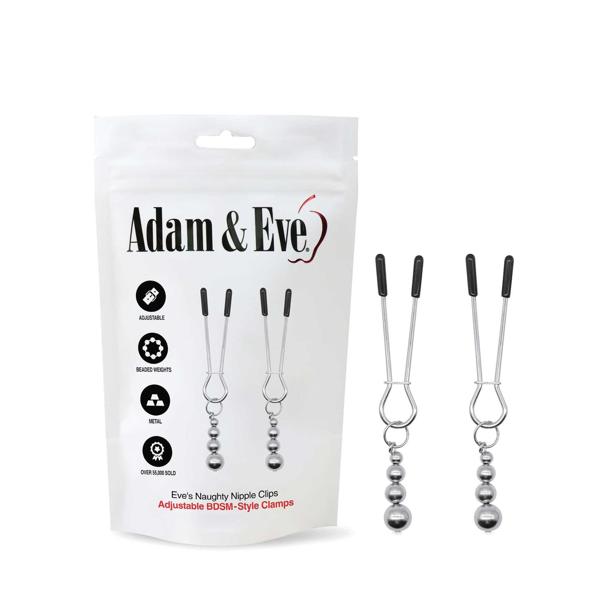 Buy Adam & Eve Eve's Naughty Nipple Clips - Set of 2 – Naughtyhut NZ sex toys online. Discreet delivery & top brands.