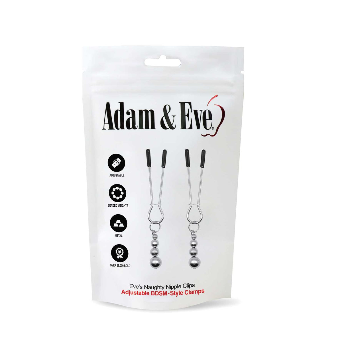 Buy Adam & Eve Eve's Naughty Nipple Clips - Set of 2 – Naughtyhut NZ sex toys online. Discreet delivery & top brands.