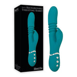 Buy Adam & Eve Eve's Rechargeable Thrusting Rabbit - Green 22.9 cm (9'') USB Rechargeable Thrusting Rabbit Vibrator – Naughtyhut NZ sex toys online. Discreet delivery & top brands.