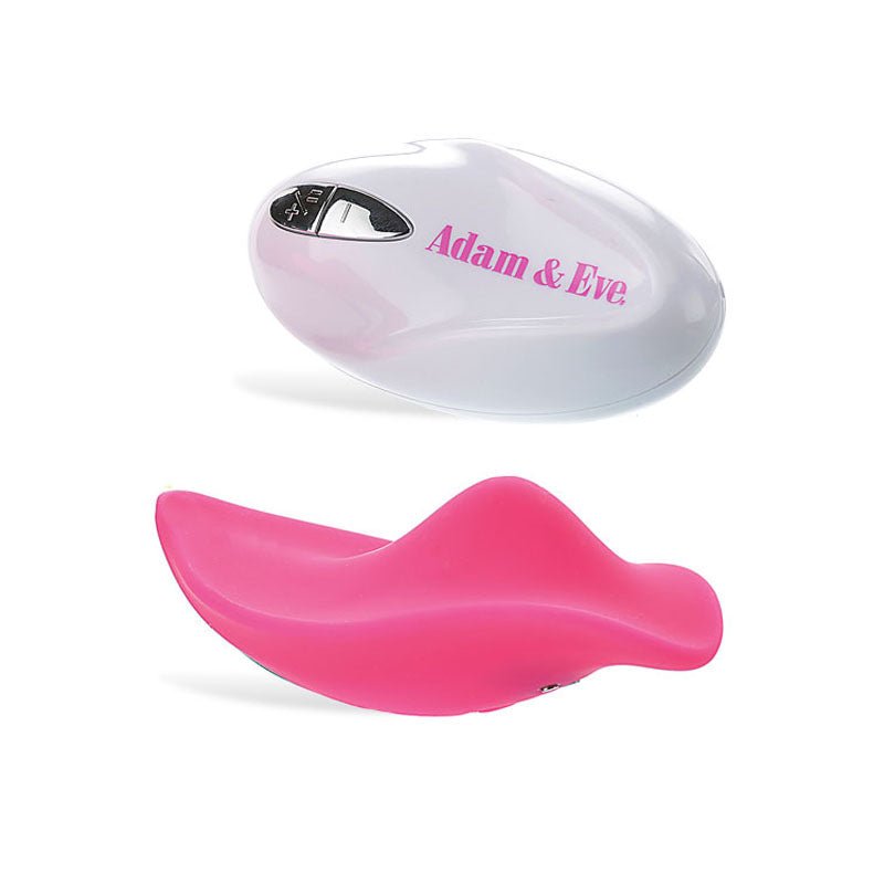 Buy Adam & Eve Eve's Rechargeable Vibrating Panty With Remote - Pink Vibrating Panty with Remote Control – Naughtyhut NZ sex toys online. Discreet delivery & top brands.