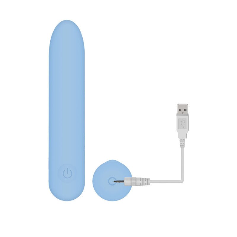 Adam & Eve Eve's Silky Sensations Rechargeable Bullet - Blue 9.4 cm USB Rechargeable Bullet – Sex toys NZ by Naughtyhut. Discreet delivery nationwide.