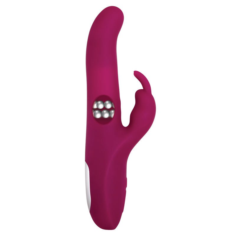 Adam & Eve Eve's Twirling Rabbit Thruster - Purple 24.1 cm USB Rechargeable Thrusting Rabbit Vibrator – Sex toys NZ by Naughtyhut. Discreet delivery nationwide.