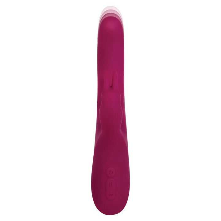 Adam & Eve Eve's Twirling Rabbit Thruster - Purple 24.1 cm USB Rechargeable Thrusting Rabbit Vibrator – Sex toys NZ by Naughtyhut. Discreet delivery nationwide.