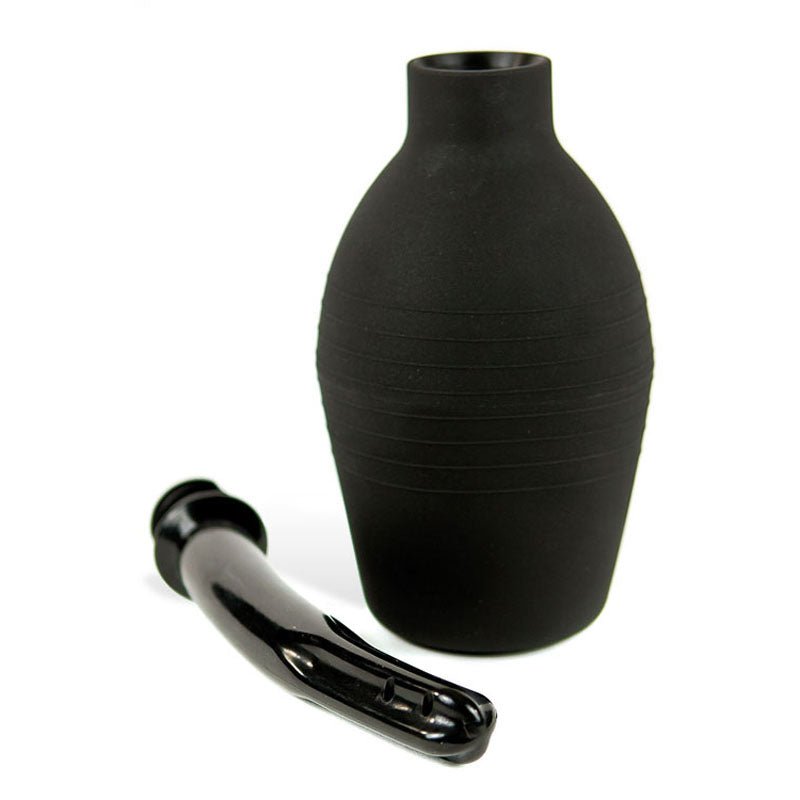 Buy Adam & Eve Ez Anal Douche - Black Douche – Naughtyhut NZ sex toys online. Discreet delivery & top brands.
