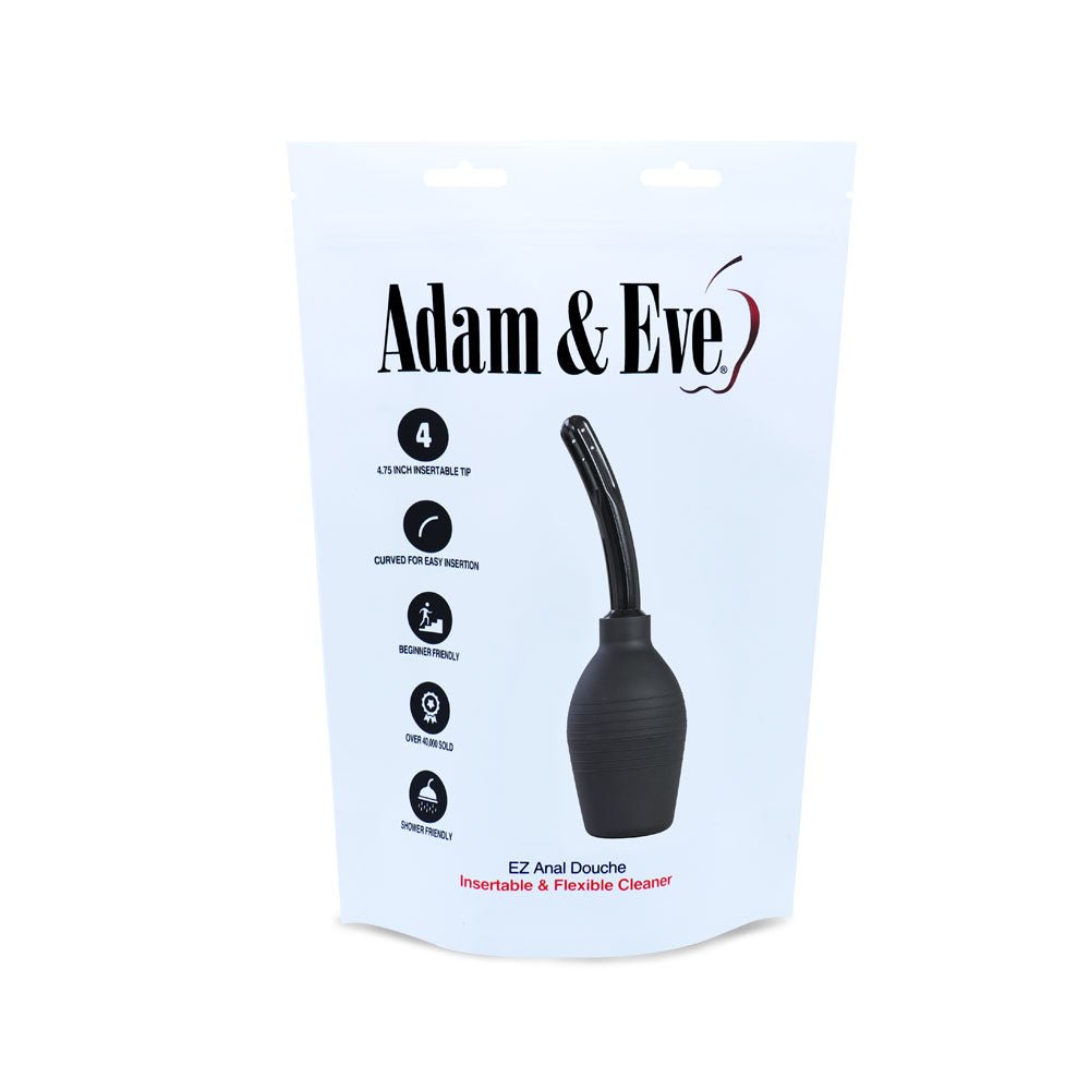 Buy Adam & Eve Ez Anal Douche - Black Douche – Naughtyhut NZ sex toys online. Discreet delivery & top brands.