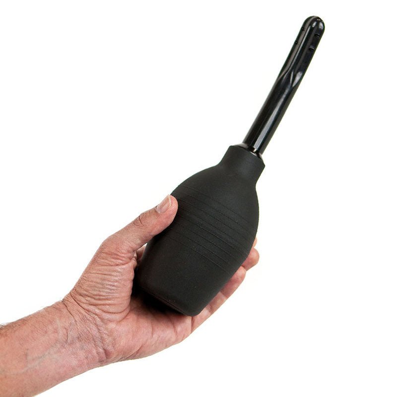 Buy Adam & Eve Ez Anal Douche - Black Douche – Naughtyhut NZ sex toys online. Discreet delivery & top brands.