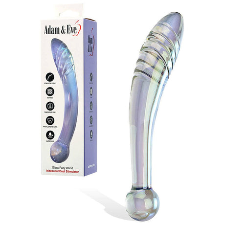 Buy Adam & Eve FAIRY WAND - 22 cm Glass Dildo – Naughtyhut NZ sex toys online. Discreet delivery & top brands.