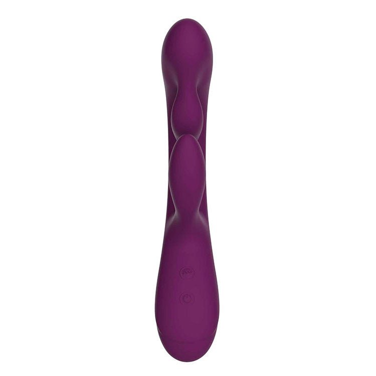 Buy Adam & Eve G - VIBE + - Purple 23 cm USB Rechargeable Triple Stimulating Vibrator – Naughtyhut NZ sex toys online. Discreet delivery & top brands.