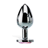 Buy Adam & Eve Pink Gem Anal Plug - Medium - Silver Medium 8.2 cm Metal Butt Plug with Pink Gem – Naughtyhut NZ sex toys online. Discreet delivery & top brands.