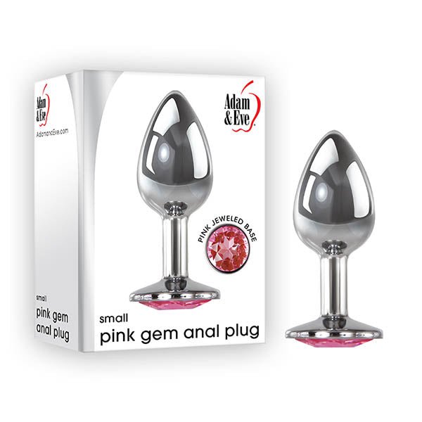 Buy Adam & Eve Gem Anal Plug - Small - Silver Small 7.1 cm Metal Butt Plug with Gem – Naughtyhut NZ sex toys online. Discreet delivery & top brands.