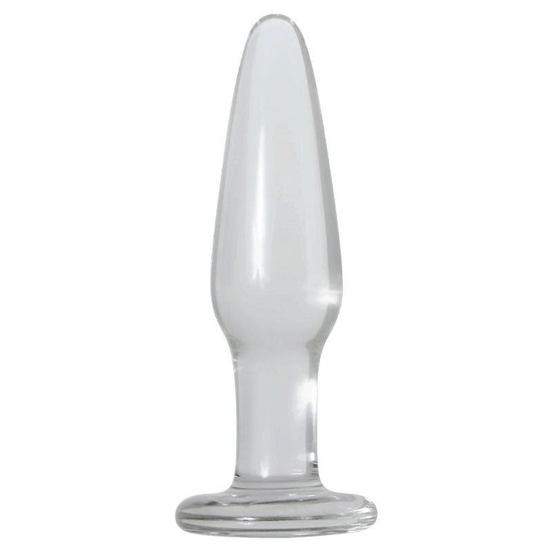 Adam & Eve Glass Anal Training Trio - Clear Glass Butt Plugs - Set of 3 Sizes – Sex toys NZ by Naughtyhut. Discreet delivery nationwide.
