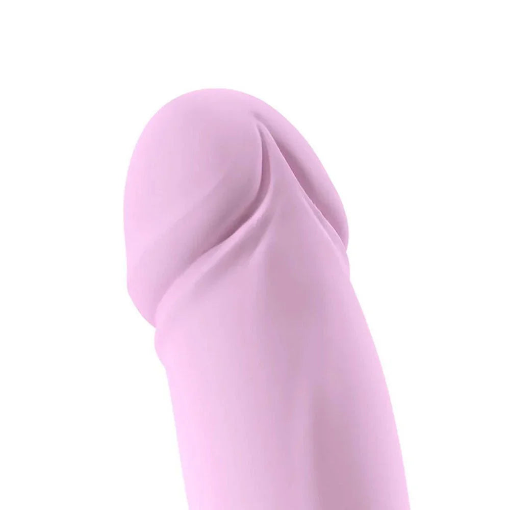 Heart Throbber dong in Pink, close-up of the sculpted head