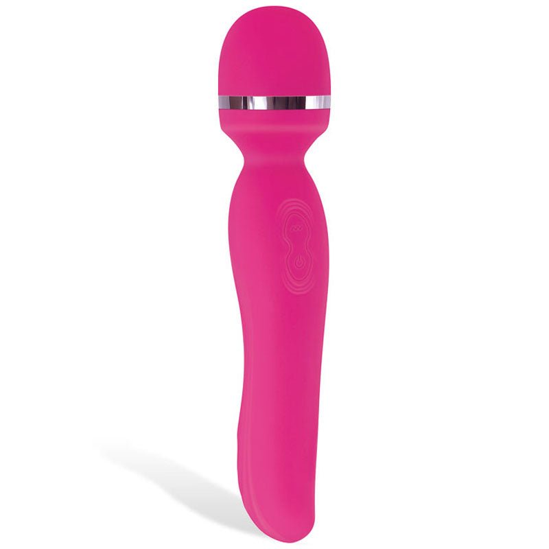 Adam & Eve Intimate Curves Rechargeable Wand - Pink 19.7 cm (7.75'') USB Rechargeable Massage Wand – Sex toys NZ by Naughtyhut. Discreet delivery nationwide.