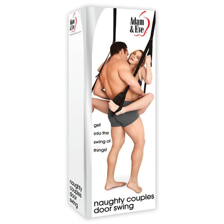 Adam & Eve Naughty Couples Door Swing - Black Swing – Sex toys NZ by Naughtyhut. Discreet delivery nationwide.