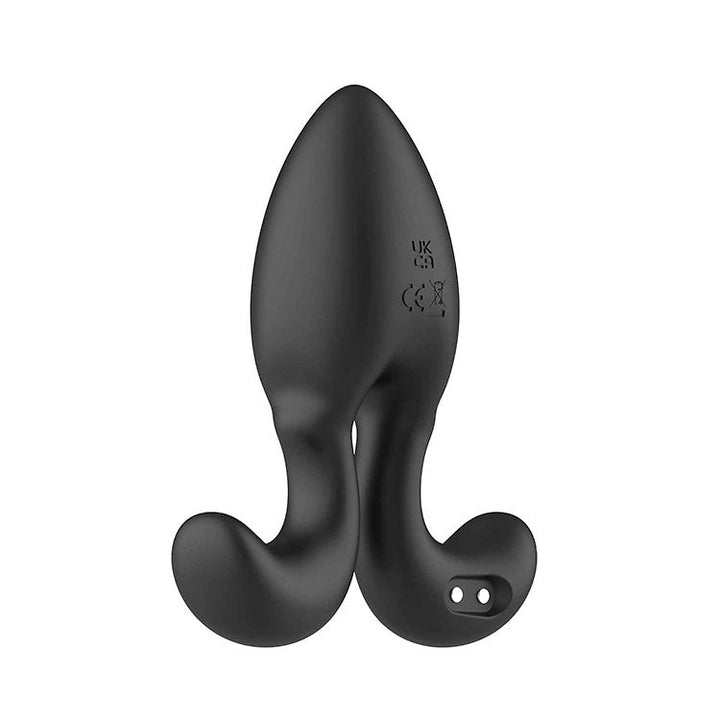Adam & Eve OMEGA Vibrating Plug - Black 10 cm USB Rechargeable Vibrating Butt Plug with Remote – Sex toys NZ by Naughtyhut. Discreet delivery nationwide.