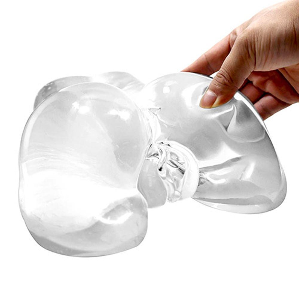 Buy Adam & Eve PEEK A BOOTY - Clear Doggy Style Masturbator – Naughtyhut NZ sex toys online. Discreet delivery & top brands.