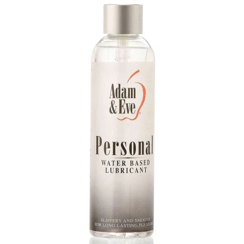 Adam & Eve Personal water-based lubricant, 237 ml bottle with silver cap