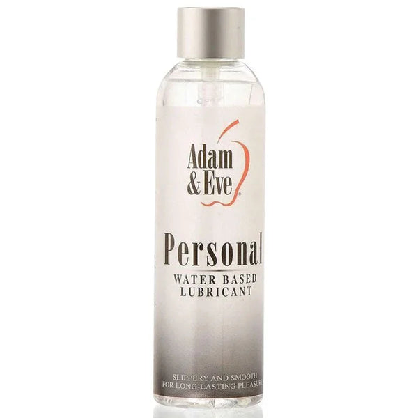 Adam & Eve Personal water-based lubricant, 237 ml bottle with silver cap