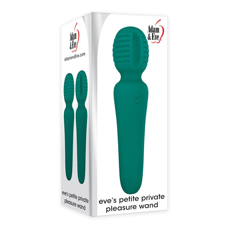 Buy Adam & Eve Petite Private Pleasure Wand - Green 14.8 cm USB Rechargeable Massager Wand – Naughtyhut NZ sex toys online. Discreet delivery & top brands.