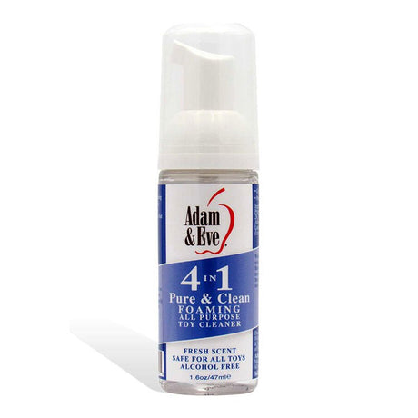 Buy Adam & Eve PURE & CLEAN - Foaming Toy Cleaner - 47 ml Bottle – Naughtyhut NZ sex toys online. Discreet delivery & top brands.