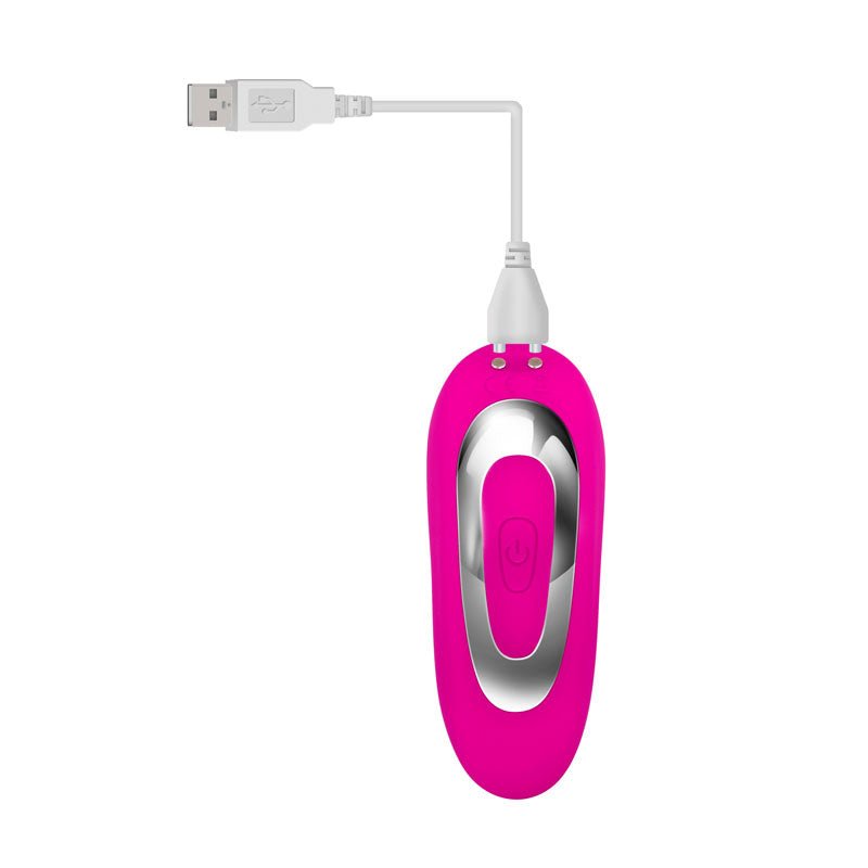 Buy Adam & Eve Rechargeable Dual Entry Vibe - Pink USB Rechargeable Vibrator with Remote Control – Naughtyhut NZ sex toys online. Discreet delivery & top brands.