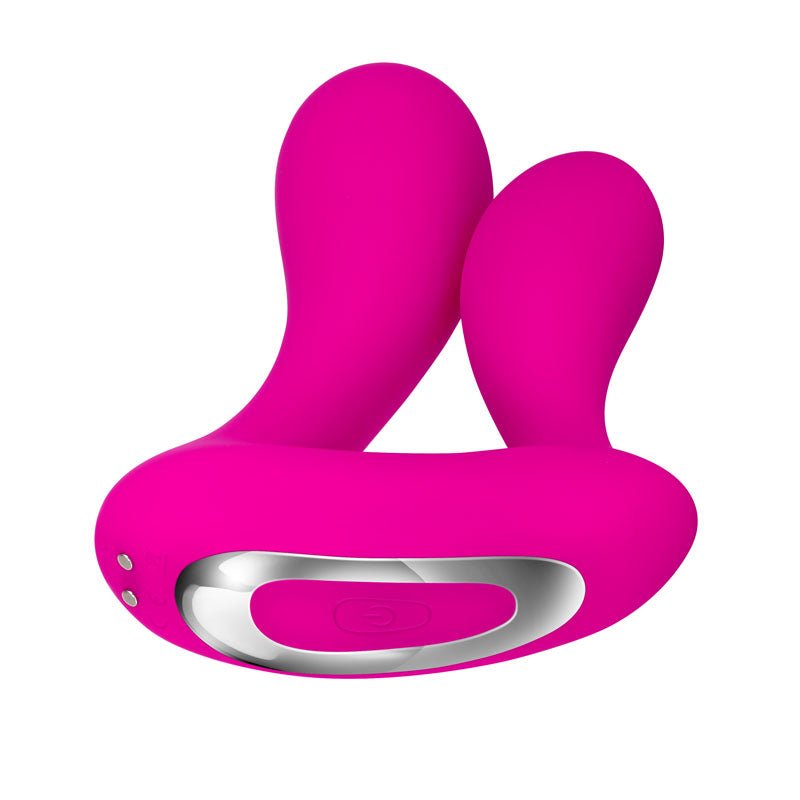Buy Adam & Eve Rechargeable Dual Entry Vibe - Pink USB Rechargeable Vibrator with Remote Control – Naughtyhut NZ sex toys online. Discreet delivery & top brands.
