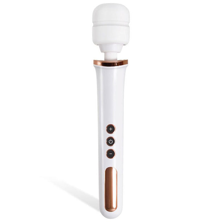 Adam & Eve Rechargeable Magic Massager - Rose Gold/White 33 cm USB Rechargeable Massager Wand – Sex toys NZ by Naughtyhut. Discreet delivery nationwide.