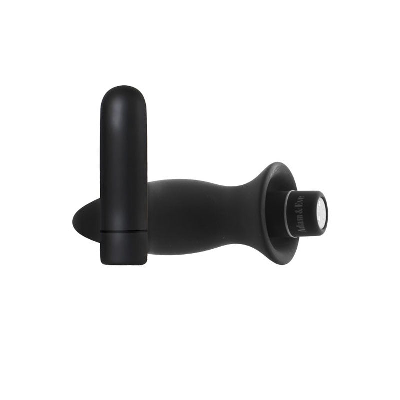 Adam & Eve Rechargeable Vibrating Anal Trainer Kit - Black Butt Plugs with USB Rechargeable Bullet – Sex toys NZ by Naughtyhut. Discreet delivery nationwide.