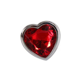 Buy Adam & Eve Red Heart Gen Anal Plug - Large - Metallic 9.5 cm Butt Plug with Heart Gem Base – Naughtyhut NZ sex toys online. Discreet delivery & top brands.