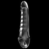 Buy Adam & Eve Ridged Rider - Clear 22.9 cm Penis Extension Sleeve – Naughtyhut NZ sex toys online. Discreet delivery & top brands.