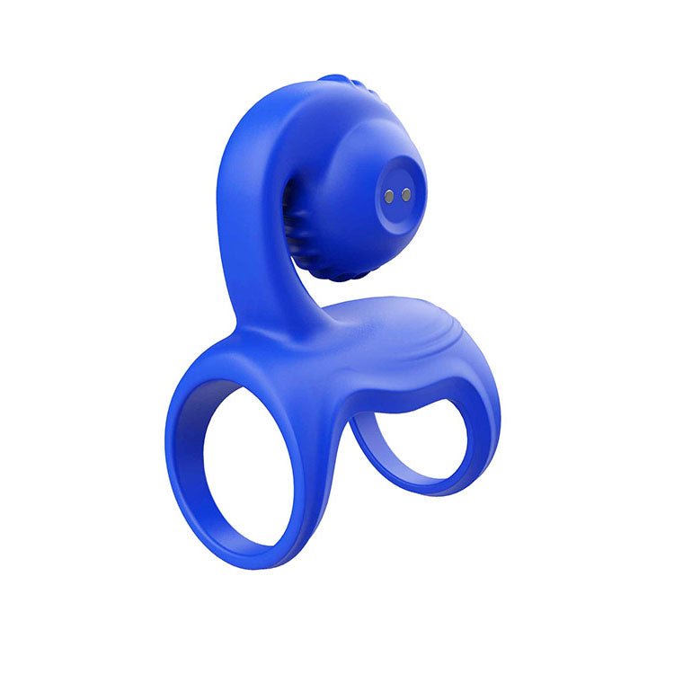 Adam & Eve ROCKIN & ROLLIN SNAIL - Blue USB Rechargeable Vibrating Couples Cage – Sex toys NZ by Naughtyhut. Discreet delivery nationwide.