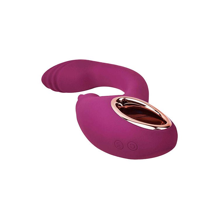 Buy Adam & Eve ROSE GOLD CLIT TICKLER - Red 22 cm USB Rechargeable Rabbit Vibrator – Naughtyhut NZ sex toys online. Discreet delivery & top brands.