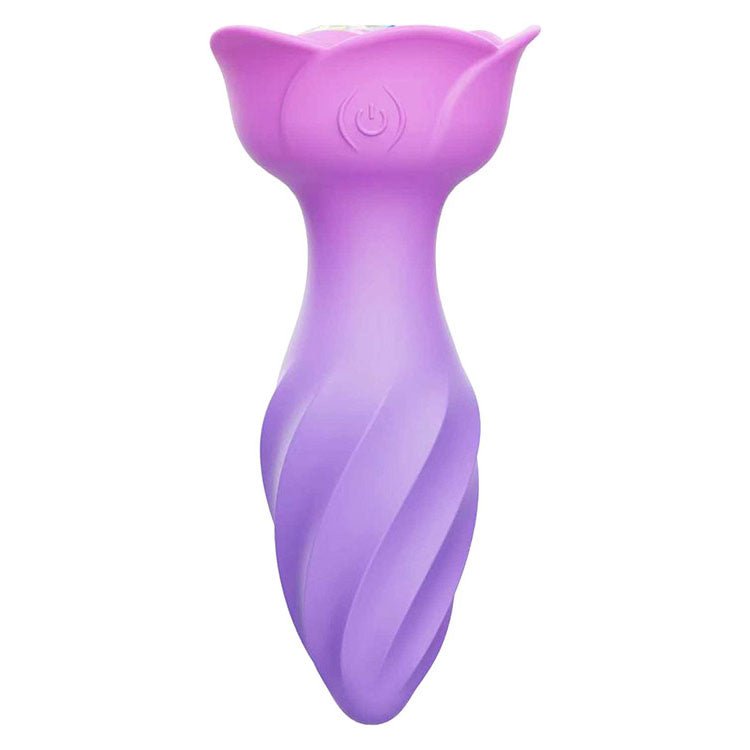 Buy Adam & Eve ROTATING ROSE PLUG - Pink 12 cm USB Rechargeable Rotating & Vibrating Butt Plug with Gem Base – Naughtyhut NZ sex toys online. Discreet delivery & top brands.