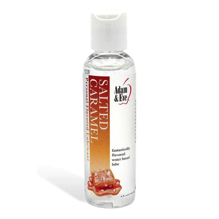 Salted Caramel flavoured lube, 118 ml bottle with caramel label