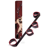 Buy Adam & Eve Scarlet Couture Spreader Bar - Black/ Restraint – Naughtyhut NZ sex toys online. Discreet delivery & top brands.